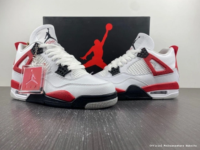 Official Maikesneakers DH6927-161 Red Jordan 4 Cement Air 0714